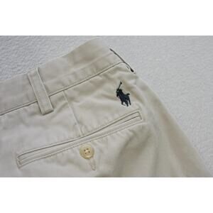 Polo Ralph Lauren Khaki Pants Ethan Pleated Beige Mens Size 36 x 30